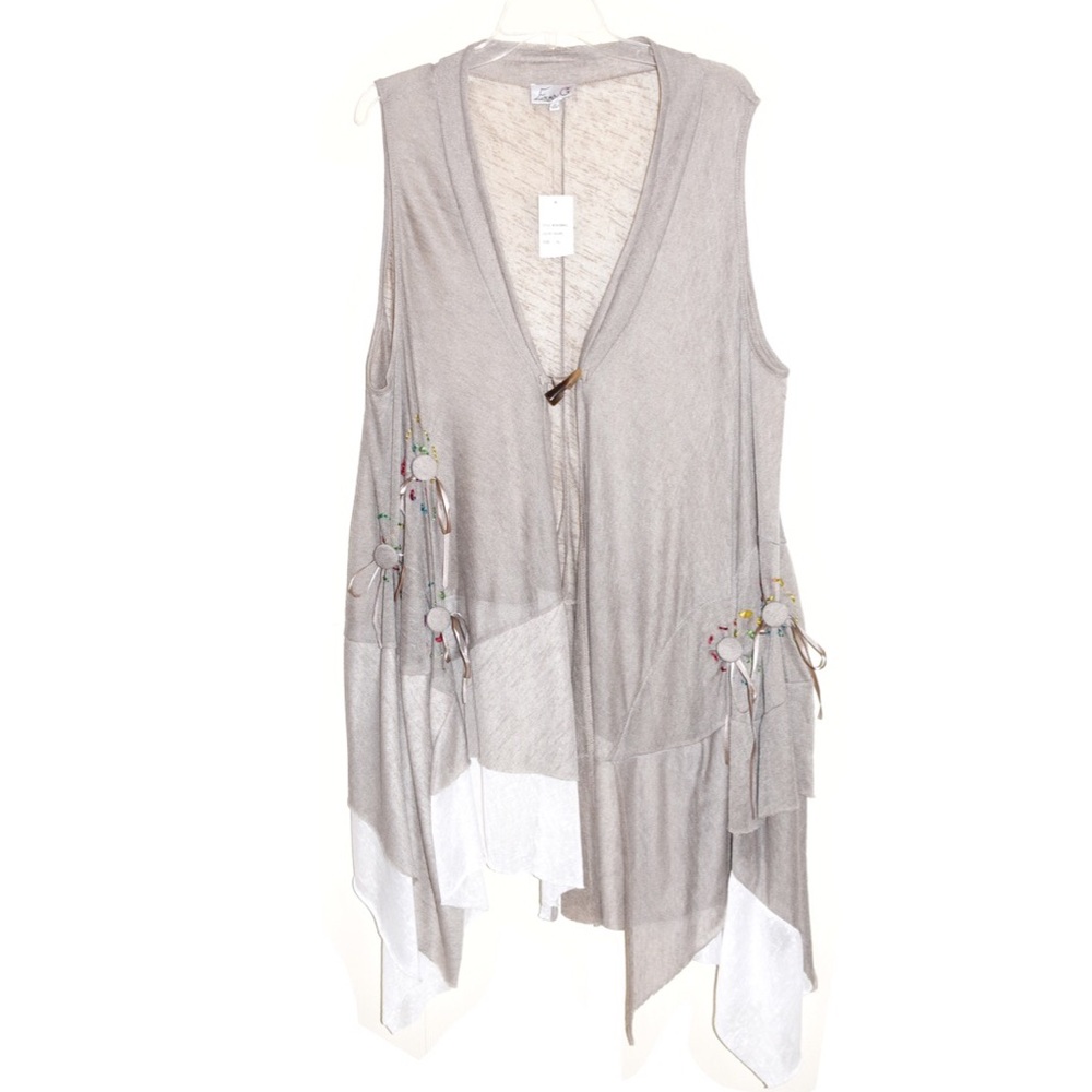 Emma G Long Duster Topper Vest